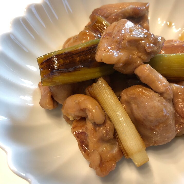 簡単＊焼き鳥風長ネギと鳥もも肉の甘辛炒め